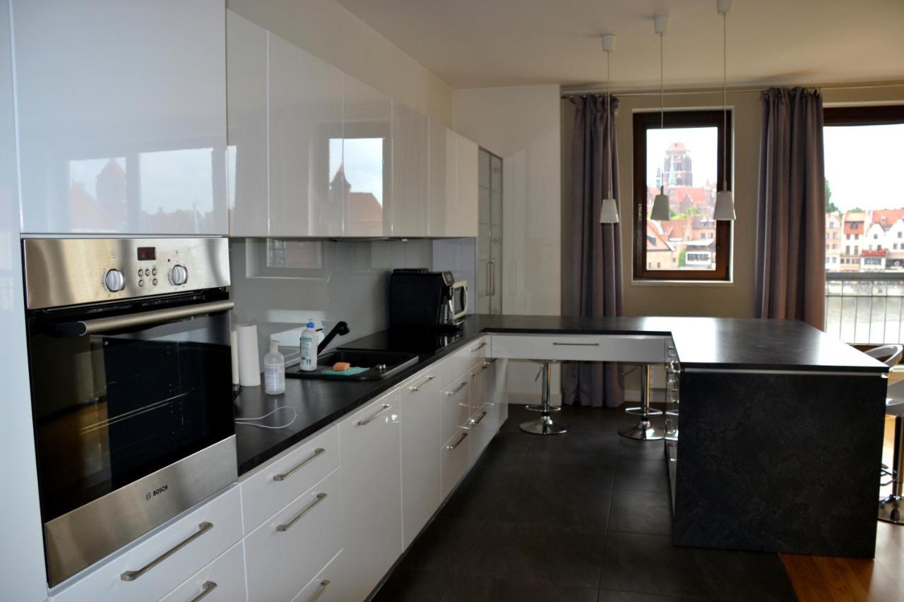 Apartamenty Centrum Nad Motlawa Z Widokiem Na Patio Z Balkonem Gdaňsk Exteriér fotografie