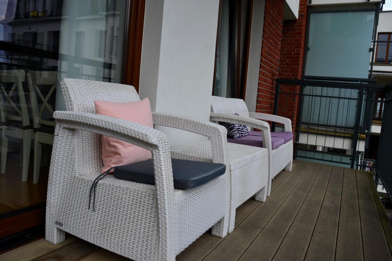 Apartamenty Centrum Nad Motlawa Z Widokiem Na Patio Z Balkonem Gdaňsk Exteriér fotografie