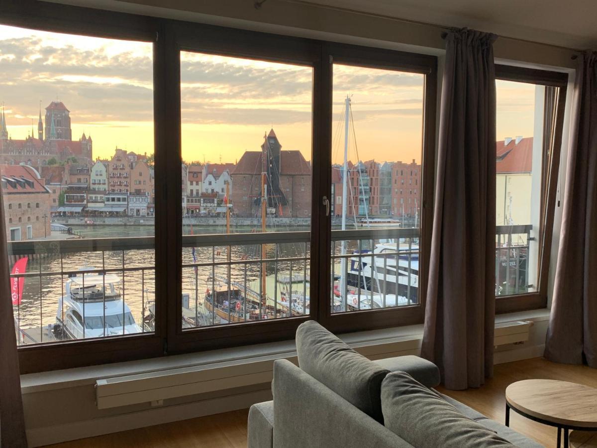 Apartamenty Centrum Nad Motlawa Z Widokiem Na Patio Z Balkonem Gdaňsk Exteriér fotografie